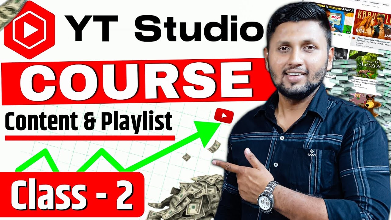 (Class 2 - CONTENT & PLAYLIST) Youtube Studio Full Course | | Youtube ...