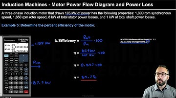 Induction Machines Motor Power Flow Diagram and Power Loss for the NCEES® Power PE Exam