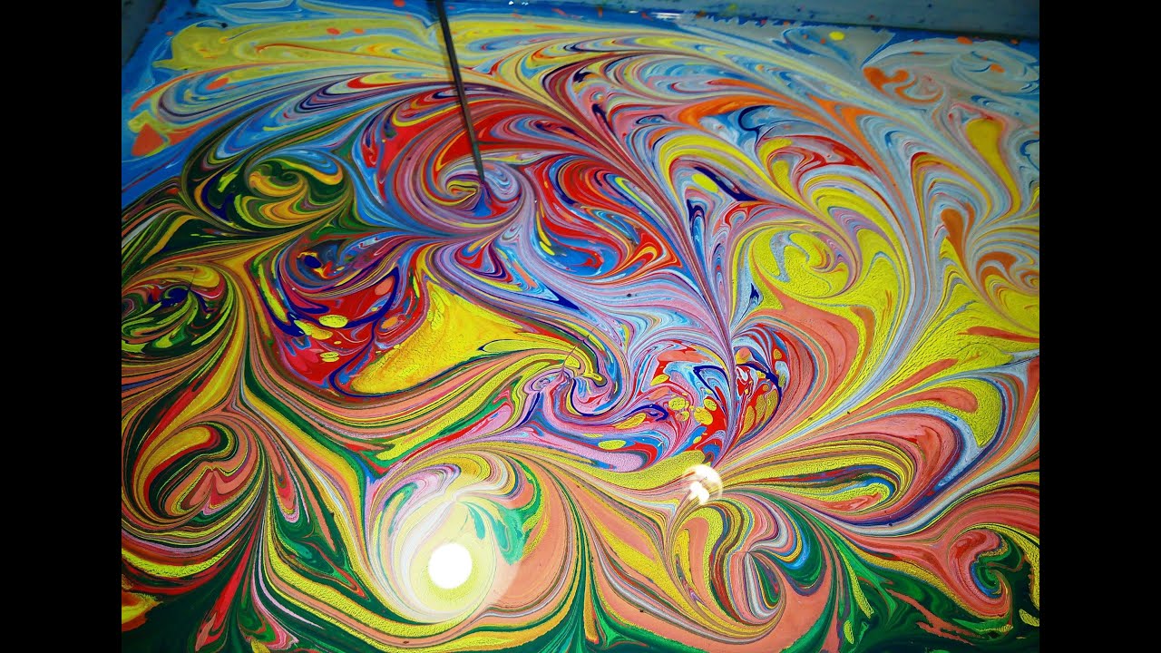 Water Animation EBRU SHOW ЭБРУ Цветная Феерия melody Yanni Hrisomallis