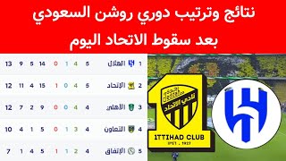 نتائج وترتيب دوري روشن السعودي اليوم الجمعه 1_9_2023