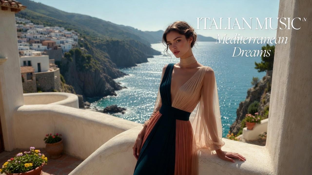 Italian Vibes & Mediterranean Escape Music 🎶 Amalfi Coast 4K | Dolce Italia Music