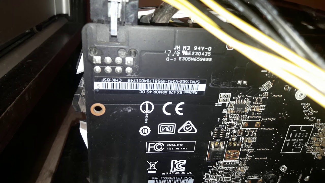 MSI Armor RX 470 4gb sn 749 FurMark