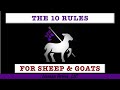 10 Critical Rules All Sheep and Goat Producers Must Follow:  Avoid Unnecessary Sickness and Death!