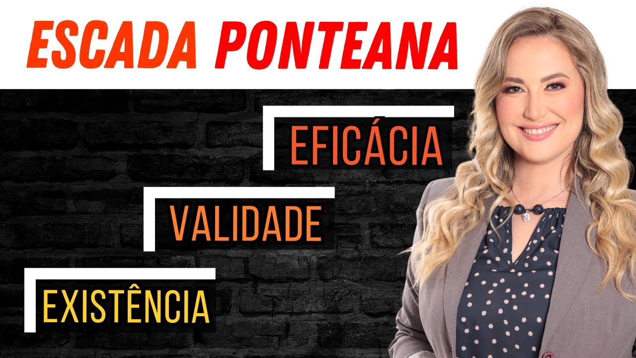 Planos de EXISTÊNCIA, VALIDADE E EFICÁCIA | Escada Ponteana | Direito Civil