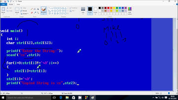 Copy a String Into Another String in C Language Without Using Function