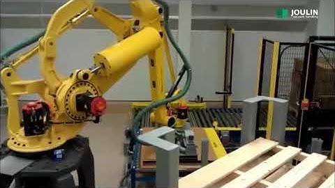 Cartons and slip sheets palletizing with Joulin gripper