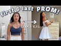 FIRST &amp; LAST PROM!! (senior prom GRWM / vlog)