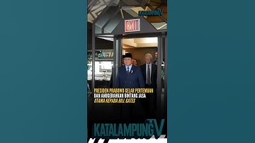 Presiden Prabowo Anugerahkan Bintang Jasa Utama Kepada Bill Gates