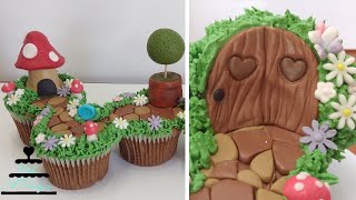 Cupcakes Jardim Encantado | Enchanted Garden Pull Apart Cupcake Cake (ENGLISH SUBTITLES)