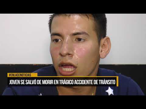 Joven se salvó de morir en trágico accidente de tránsito