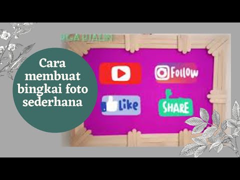 Cara membuat  bingkai  foto  sederhana dari  stik es krim 