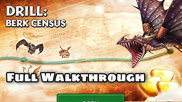 DRILL:BERK CENSUS Full Walkthrough - New Gauntlet Event - Dragons:Rise of Berk