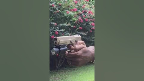 Canik TP9SF w/ NCStar flashlight/laser.   #gun #pistol #homedefense #shooting #canik #9mm