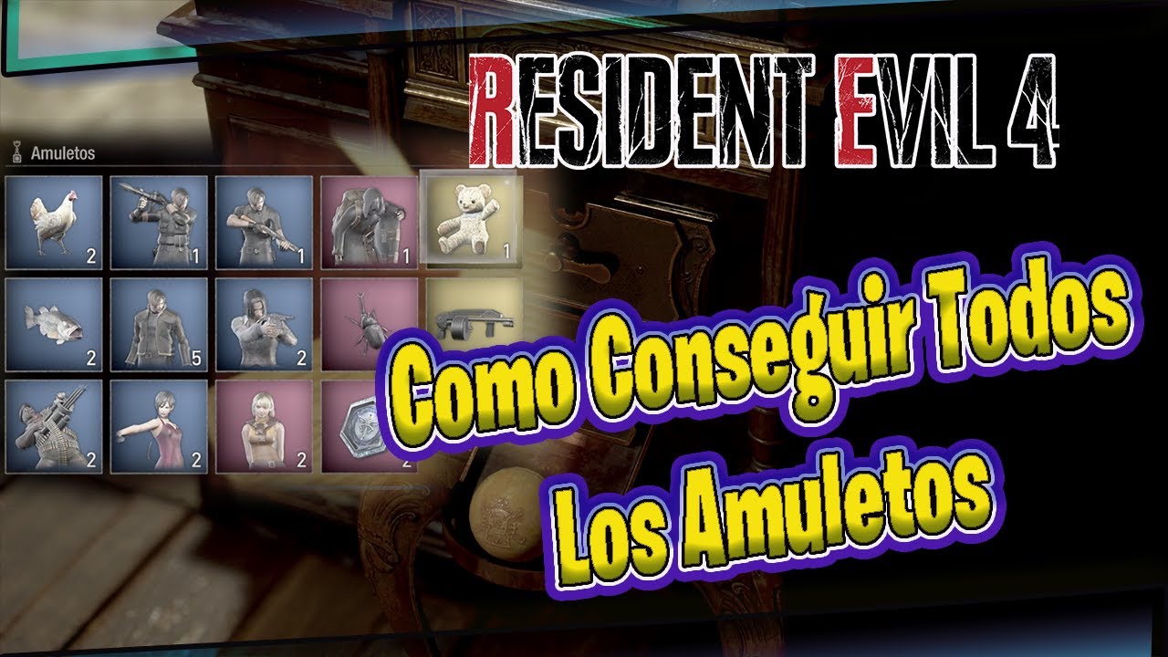 Resident Evil 4 Remake Desbloqueando Todos os Amuletos 