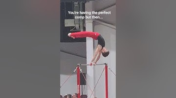 I had a PERFECT comp till this moment 🤣 #fails #gymnastics #gymnast #gymnasticskids