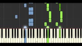 Jacques Offenbach - Barcarolle - EASY Piano Tutorial w/ Finger Hints chords