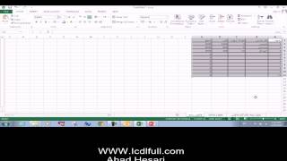 آموزش تصویری اکسل Excel2013 - طراحی یک فاکتور - www.Icdlfull.com