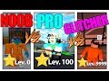 NOOB vs PRO vs GLITCHER in MAD CITY! *FUNNY* (Roblox)