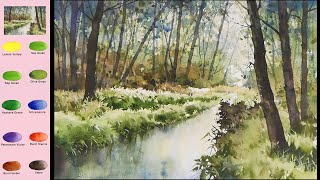 видео: Без эскизаПейзаж акварелью -Берег реки(3-кратная скорость,просмотр названия цвета) картинка: Без эскизаПейзаж акварелью -Берег реки(3-кратная скорость,просмотр названия цвета)