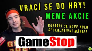 Jsou meme akcie a spekulace zpátky v kurzu? Na scénu se vrací "Roaring Kitty". GameStop letí nahoru.