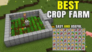 BEST Automatic (AFK) Crop Farm in 1.21 Minecraft Bedrock - MCPE - Xbox - PS - Switch - PC