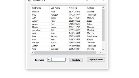 How to Export Datas from Listview to Excel file with Password - VB.net @mikecodz2821