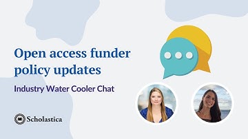 Open access funder policy updates: water cooler chat with Ashley Farley