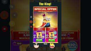 The King Bob Special Offer Is Here In Minion Rush