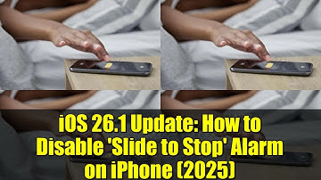 iOS 26.1 Update: How to Disable 