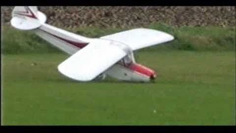 RC PLANE CRASH - QUARTER SCALE PIPER CUB STALLS , JON
