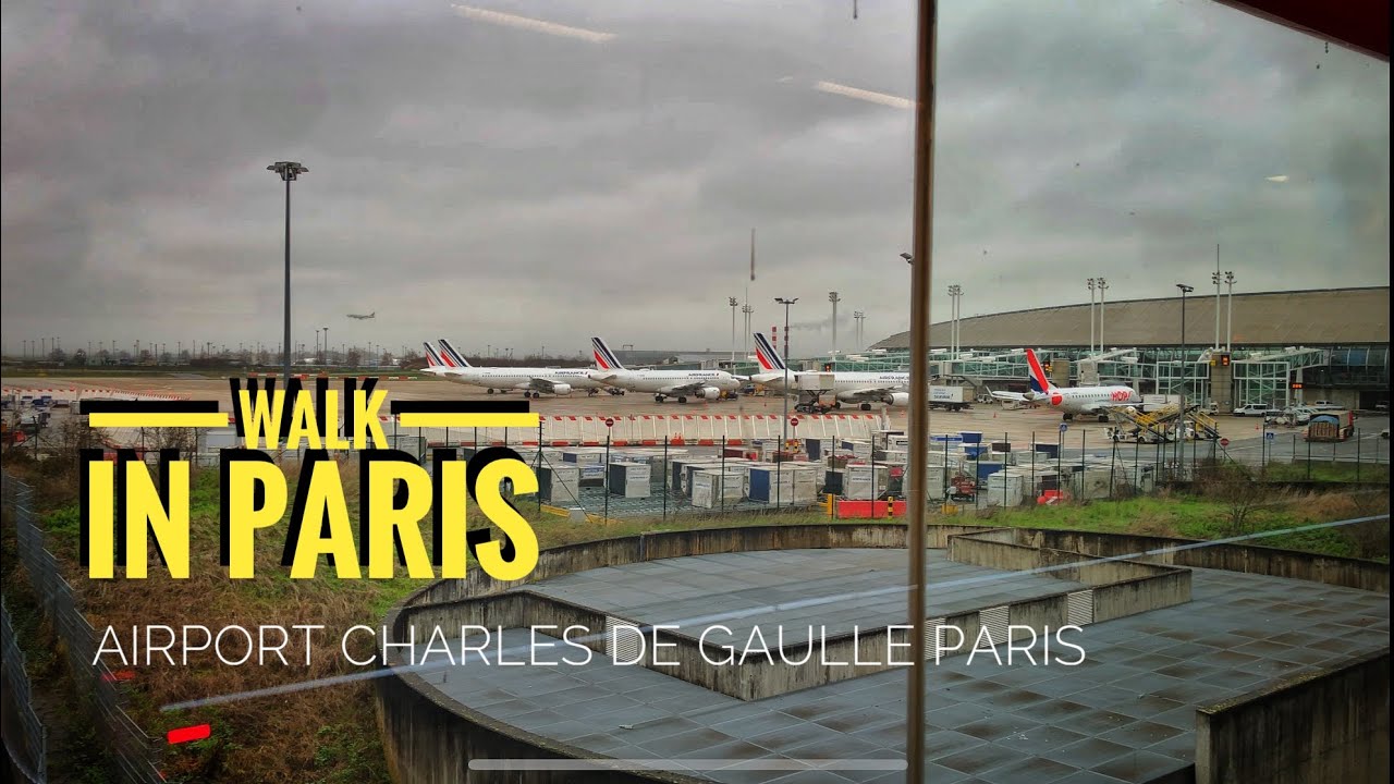 🇫🇷 WALK IN PARIS AÉROPORT CDG(CURRENTLY AIRPORT CHARLES DE GAULLE PARIS) 26/01/2021 PARIS 4K 60FPS
