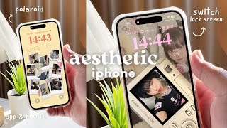 How to customize your Lock Screen Aesthetic! | switch lock screen , app & setting ✨