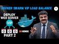 Ep 89/135 | Docker Swarm VIP Load Balancer | Hands-On Lab Part 2 – Deploy Web Server | In Hindi