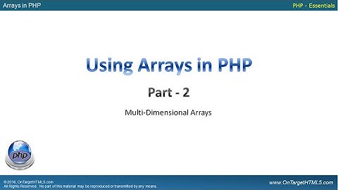 31013 - Arrays in PHP - Part 2
