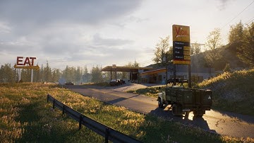 Abandoned Gas Station Environment - UE5