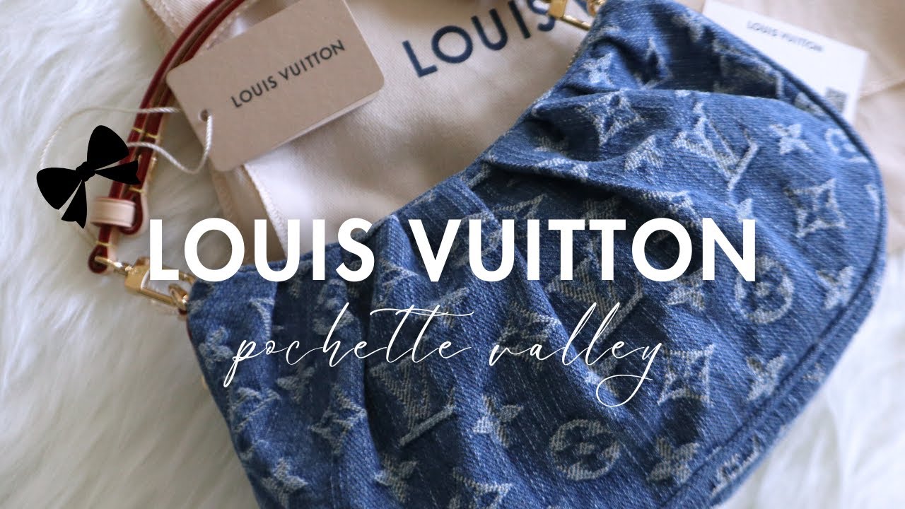 【使い勝手抜群】LOUIS VUITTON★Pochette Valley ハンドバッグ LOUIS VUITTON POCHETTE VALLEY 💙 details, what fits, adding
