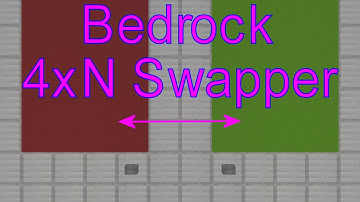 Tutorial: Simple, Bedrock 4xN Vertical Wall Block Swapper [Bedrock 1.21+]