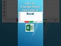 🎨How to Change Sheet Tab Color in Excel #excel #exceltips#foryou #shorts