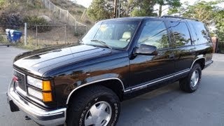 GMC Yukon Tahoe SUV 4x4 1 Owner Chevrolet Tahoe SLT XL Blazer 5.7L 350 Off Road Truck Video