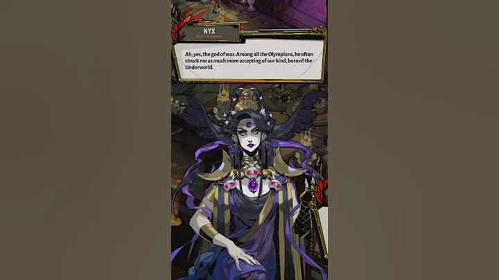 Zagreus tells Nyx Ares is interested in her #hades