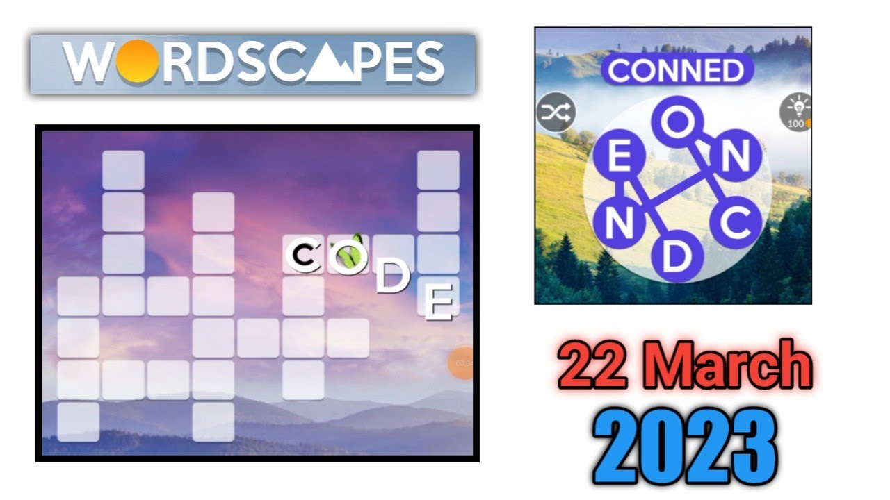 wordscapes daily puzzle march 22,2023 solution YouTube