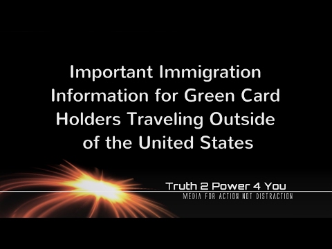 Travel Tips for Green Card Holders
