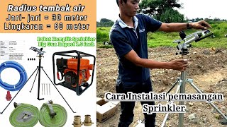 Cara setel dan pemasangan sprinkler big gun impact || Teknik Bersama