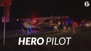 Young pilot called hero for saving passengers during emergency landing in Pennsylvania