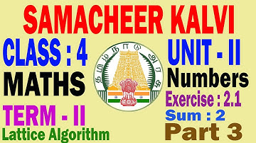 Samacheer Kalvi Std 4 Term II - Unit II - Numbers - Part - 3 | New Syllabus | All Pass TV