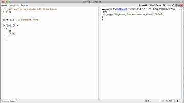 DrRacket 09 -- Comments