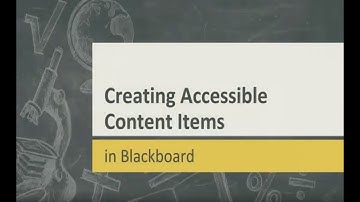 Formatting Content Items in Blackboard