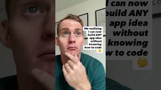 Me realizing I can now build any app idea without knowing how to code 🤯 #replit #sidehustle