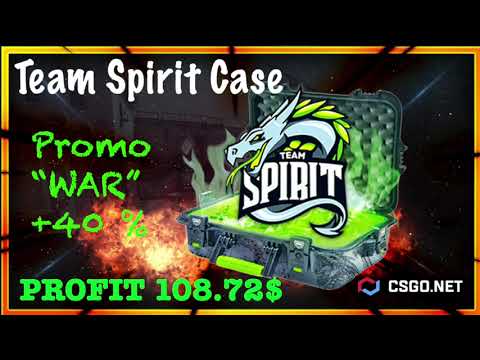 CSGO.NET promo code "WAR" +40% to your deposit // Open Team Spirit Case // (mycsgo)