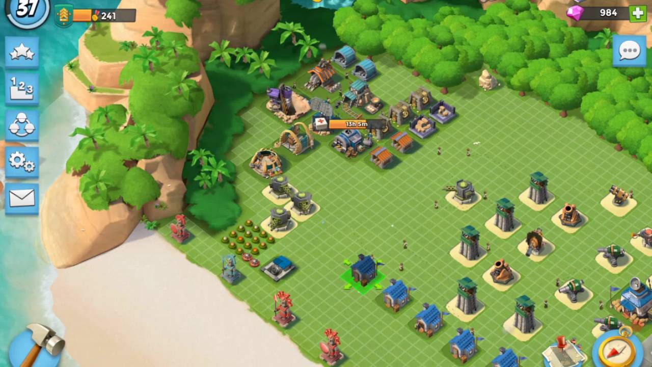 BEST DEFENCE BASE IN BOOM BEACH FOR HEADQUARTERS LEVEL 13! YouTube